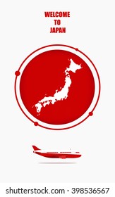 travel to Japan, vector illustration