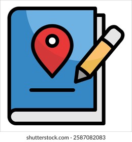 Travel Journal Icon Element For Design