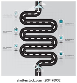 Travel And Journey Runway Business Infographic Design Template