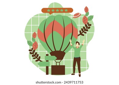 Travel Kit Flat Design Illustration