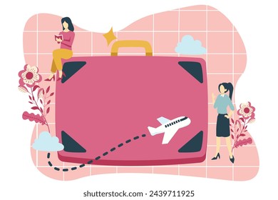 Travel Kit Flat Design Illustration