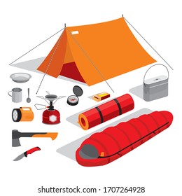 travel kit, necessary things for a hike