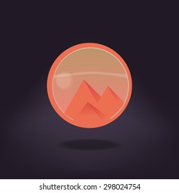 Travel label illustration
