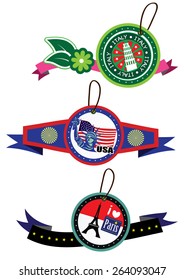 Travel label set
