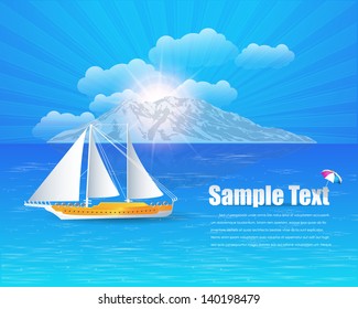 Travel Landscape Vector