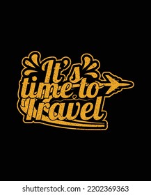  travel lettering vector artwork design for T shirt