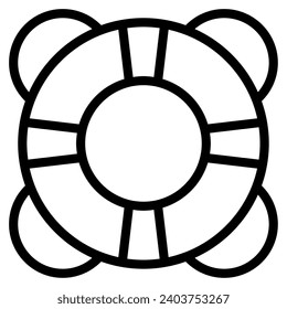 Ilustración de objetos vectoriales de Travel Life Preserver