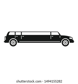 Travel limousine icon. Simple illustration of travel limousine vector icon for web design isolated on white background