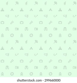 travel line icon green pattern