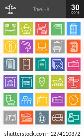 Travel Line Icons