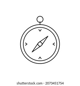 icono de brújula de dirección del mapa de ubicación de viaje