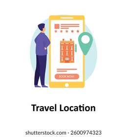 Travel Location Vector illustration which can easily modify or edit

