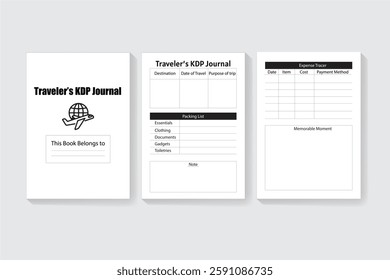 Travel Logbook Kdp Interior Template