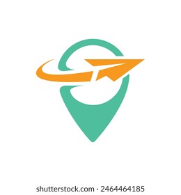 Logo de viaje símbolo abstracto Vector