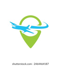 Travel logo abstract symbol vector