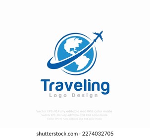 Travel logo and travel agency logo