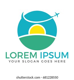 Travel Logo. Travel agency adventure creative sign.