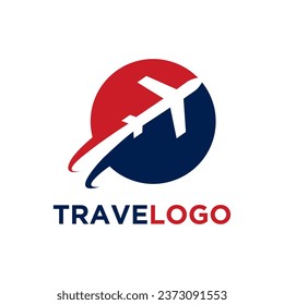 Travel Logo, Airline Logo, Airplane Logo, Flight Logo Vector