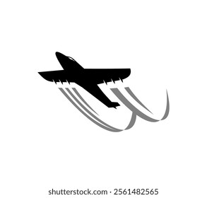 travel logo. airplane with globe icon vector design
