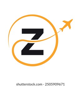 Travel Logo combine with letter Z vector template