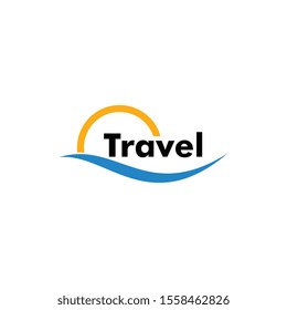 travel logo concept, design vector icon, holiday logo template