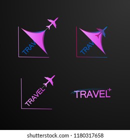travel logo concept, logo with philosopy mean energy grow dream creative spirit and safety