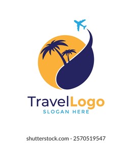 Travel logo design, Travel agency logo, vacations, Modern color agency travel check business logo. transport, logistics delivery logo design.