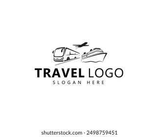 Diseño de logo de viaje. Inspiración de Vector de Logo de Agencia de Viajes