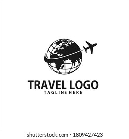 travel logo design icon silhouette