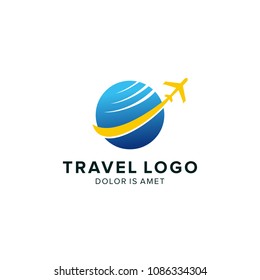 Travel Logo Design Template. Travel Agency Logo Template. Holiday Logo Design