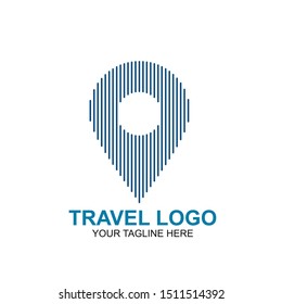 Travel Logo Design Template. Icon Plane Travel Vector