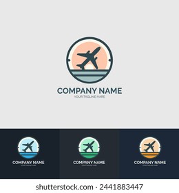 Travel logo design template for travel and tourism agency.