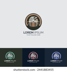 Travel logo design template for travel and tourism agency.