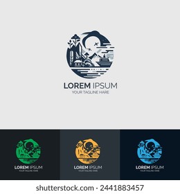 Plantilla de diseño de logotipo de viaje para agencia de viajes y turismo.