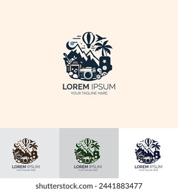 Plantilla de diseño de logotipo de viaje para agencia de viajes y turismo.