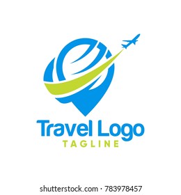 travel logo design vector