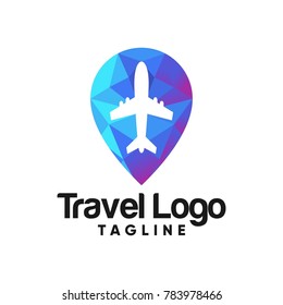 travel logo design vector