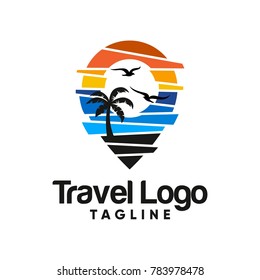 Travel Logo Icon Vector Design Illustration Stock Vector (Royalty Free ...