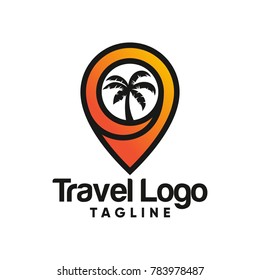 travel logo design vector