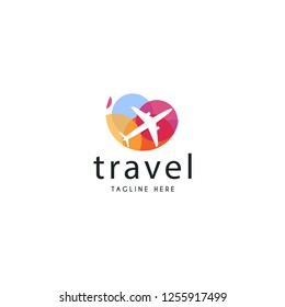 travel logo design. Vector illustration