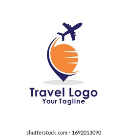 Travel Logo Design Vector Illustration