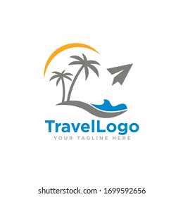 Travel Logo Design Vector Illustration