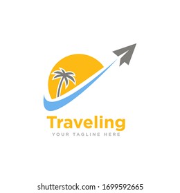 Travel Logo Design Vector Illustration