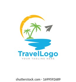 Travel Logo Design Vector Illustration