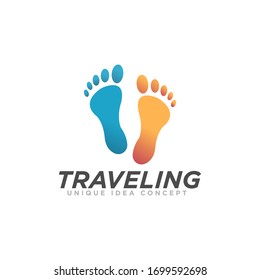 Travel Logo Design Vector Illustration