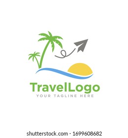 Travel Logo Design Vector Illustration