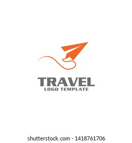 Travel logo design vector template