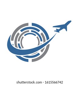 travel logo design vector template sign
