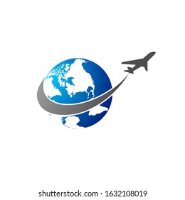 travel logo design vector template