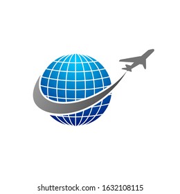 travel logo design vector template